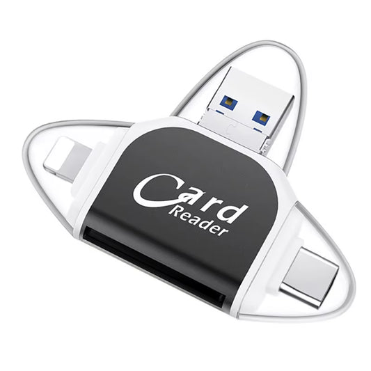 4-In-1 Card Reader Adapter – Instantly Access Your Camera Shots Anywhere